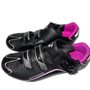 Bontrager Race DLX WSD Road Cycling Shoes Womens Black Pink Size 10.5 US